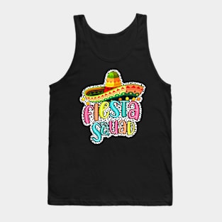 Fiesta Squad Mexican Party 5 Cinco De Mayo Somebro Hat Tank Top